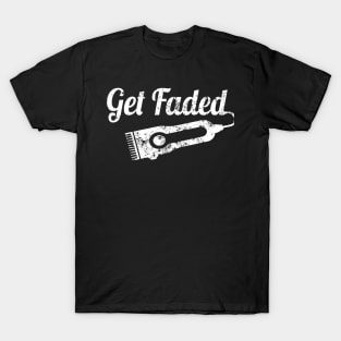 Get Faded Vintage Distressed Barber T-Shirt